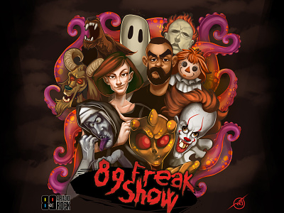 89 freak show illustration