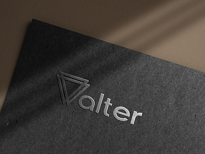 Walter Logo branding design graphic design logo mockup