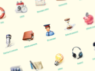 High quality icons set