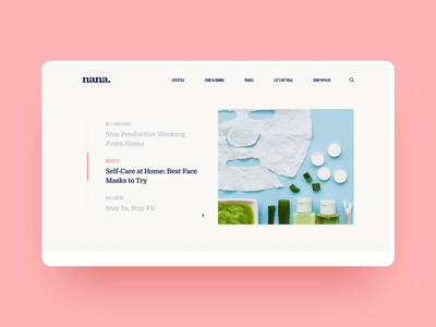 Nana Asia Site of the Day on CSS Design Awards gallery scroll interaction animation photo woman asia modern lifestyle trend fashion web illustration app graphics icons ux ui cuberto