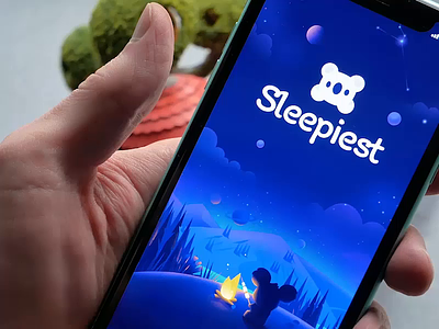 The live version of Sleepiest app alarm animation app bedtime coding cuberto develpment graphics icons illustration mobile sleep tab bar ui usability ux video