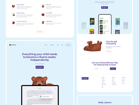 RallyReader Landing Page Design by Cuberto on Dribbble