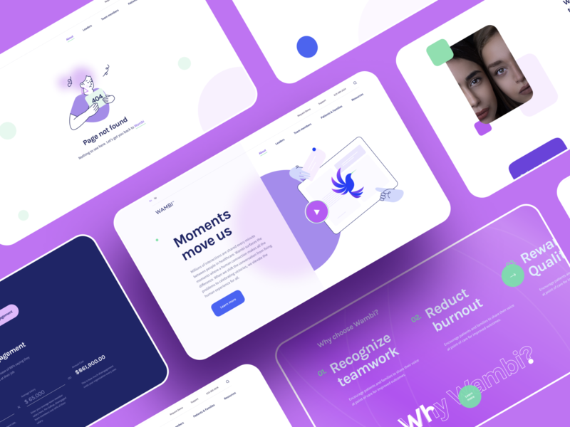 Wambi Website Development launch development member achievement collective gratitude workplace human connection web illustration graphics ui ux cuberto