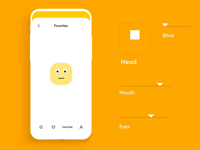 Friendly Empty State joystick friendly empty yellow emotions smile emoji mobile illustration app graphics icons ux ui cuberto
