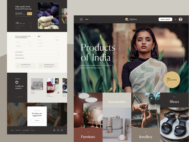 eCommerce Online Wholesale Platform jewellery shoes carpet rugs kitchen store online ecommerce goods shop product web design app graphics icons ux ui cuberto