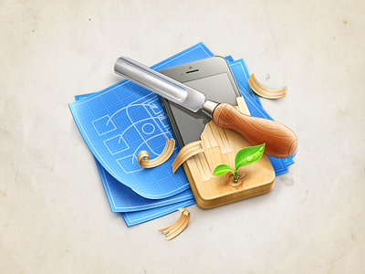 Graphic illustration cuberto icons illustration macos