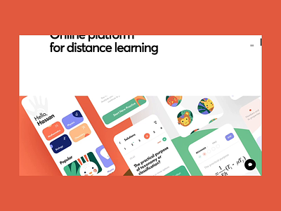 uLesson Case Study app cuberto design education graphics icons illustration knowledge learning math school student study teach tool ui ux web