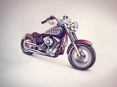 Motorbike illustration cuberto graphics icons illustration sketches