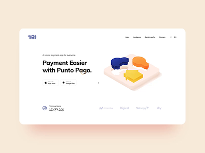 Punto Pago Website Interaction bank cash cuberto design graphics icons illustration panama payment recent system termina transaction ui ux web