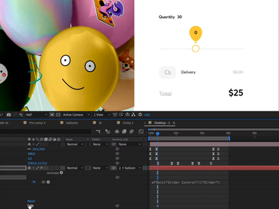 Ordering Balloon Bouquets UI Design and Animation academy after effects app course cuberto design ecommerce figma graphics icons illustration interaction interface masterclass tutorial ui ux web