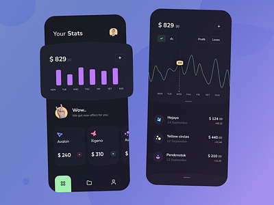 Minimalist Banking App by Cuberto on Dribbble