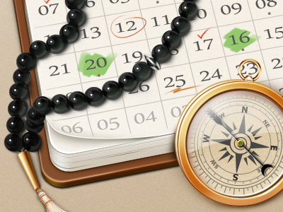 Islamic calendar icon bead calendar compass icon mac os