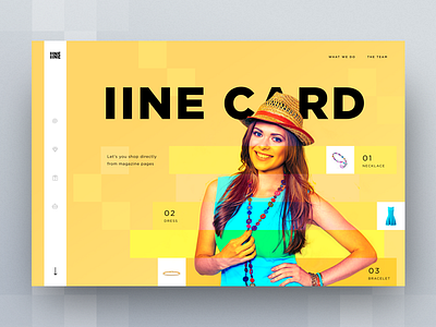 iine card landing page concepts