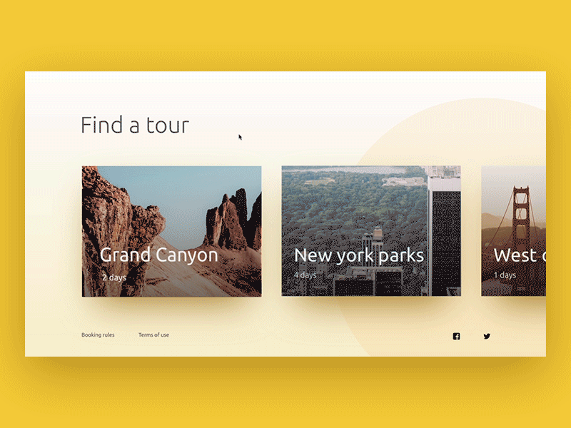 Find a tour UX/UI design app cuberto design icon ios iphone landing motion tourism ui ux web