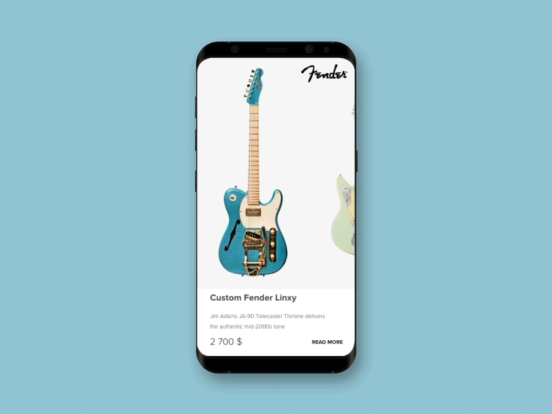 Guitar butik app app cuberto design graphics guitar icon interface ios iphone mobile ui ux