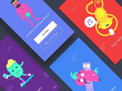 Status app illustrations branding cuberto graphics icons illustration logo sketch ui ux