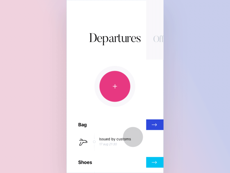 Delivery app animation