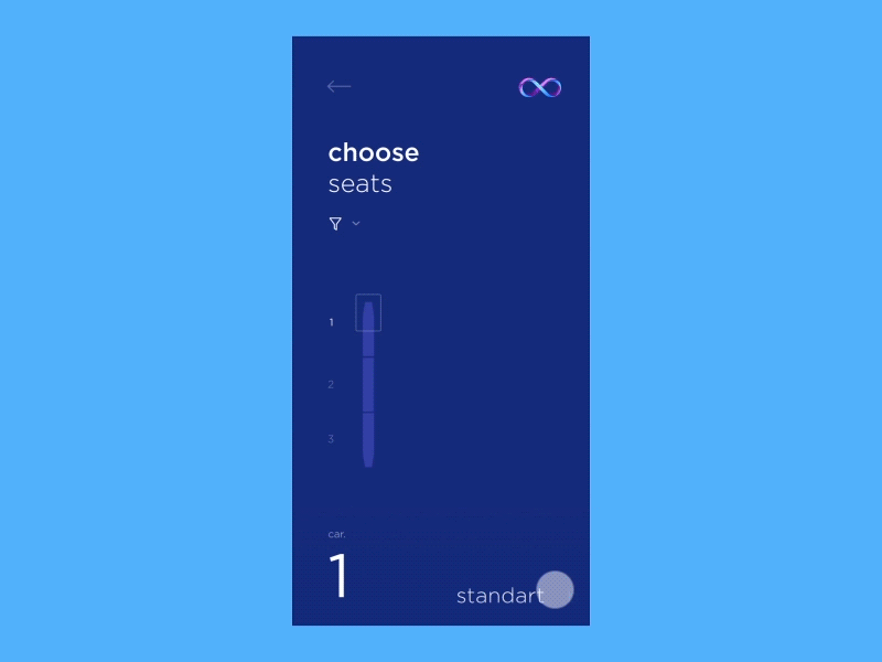 Selecting the right class travel seat motion business app cuberto standard hyperloop class icons ux ui