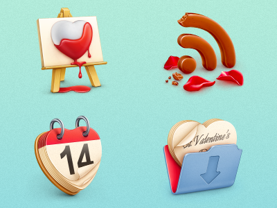 Free St. Valentine’s icon set