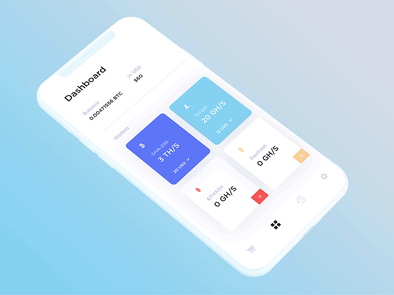 Cloud Mining UI Interaction