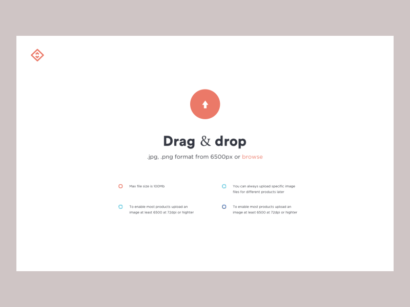 Drag & Drop cuberto drag drop menu motion print product sketch t shirt ui ux web
