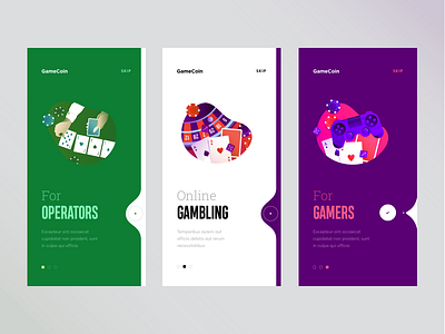 Onboarding for gambling app