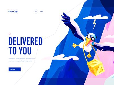 Web Design for a Large-scale Cargo Deliverables albatross cargo cuberto deliverable graphics illustration ipadpro landing sketch ui ux web