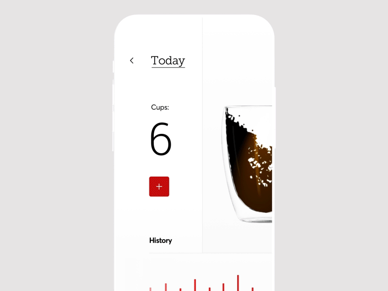 Coffee Tracker after effect app coffee cuberto cup graphics icons illustration motion tracker ui ux visual