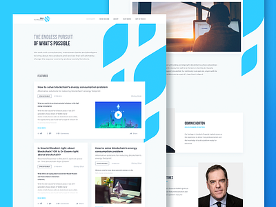 DSX Technology blog community consultancy cuberto economy graphics landing page news ui ux website