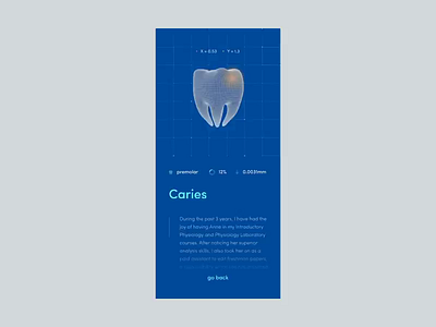 Dentist's diary app interaction 3d caries cuberto dentist graphics health health care icons model physician schedule tooth ui ux