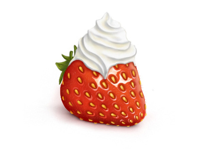 Strawberry icon cuberto icon icons