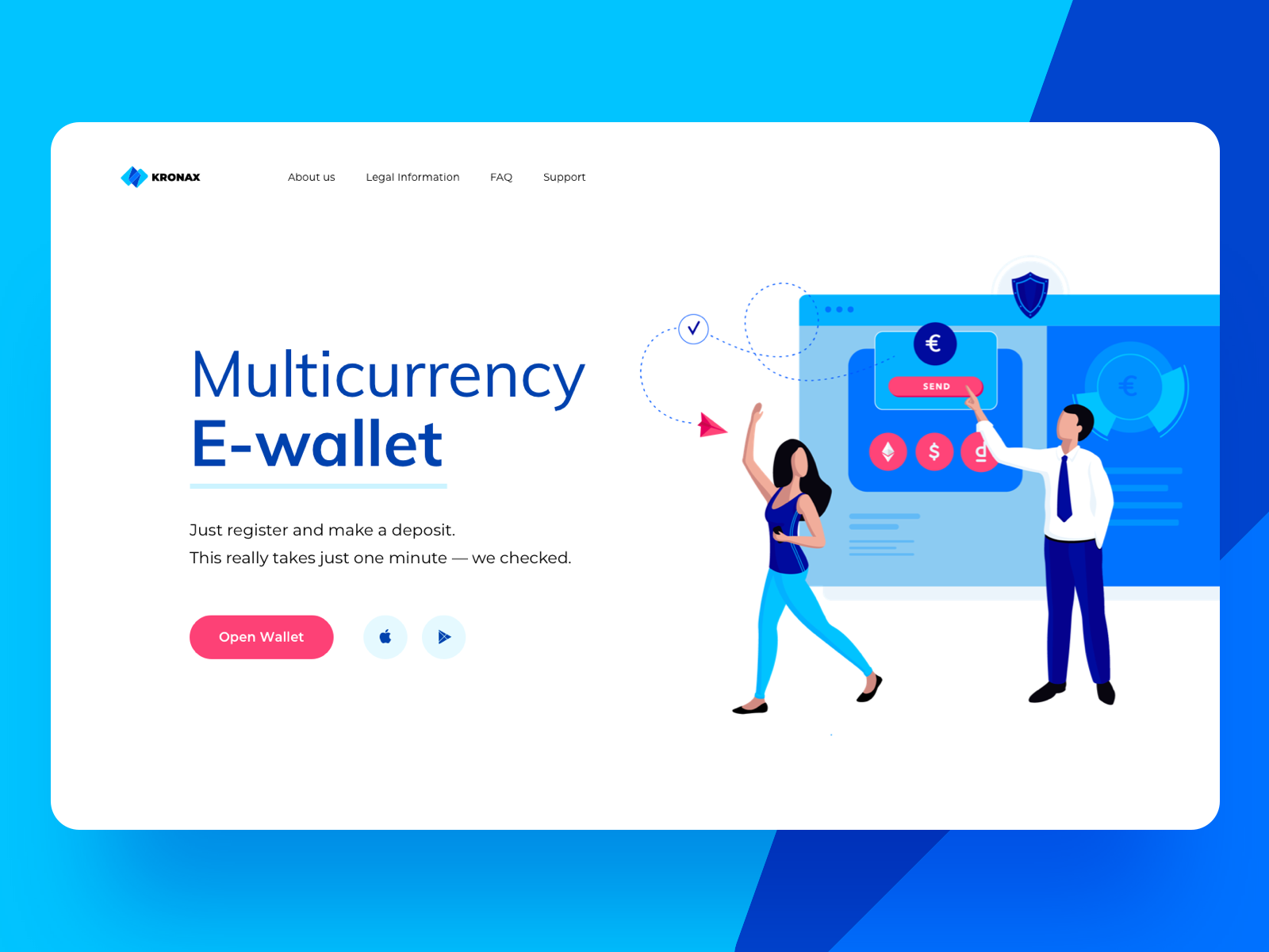 Kronax Start Page by Cuberto on Dribbble