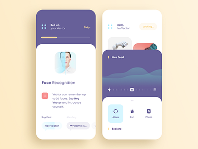 Home robot control app design by Cuberto on Dribbble