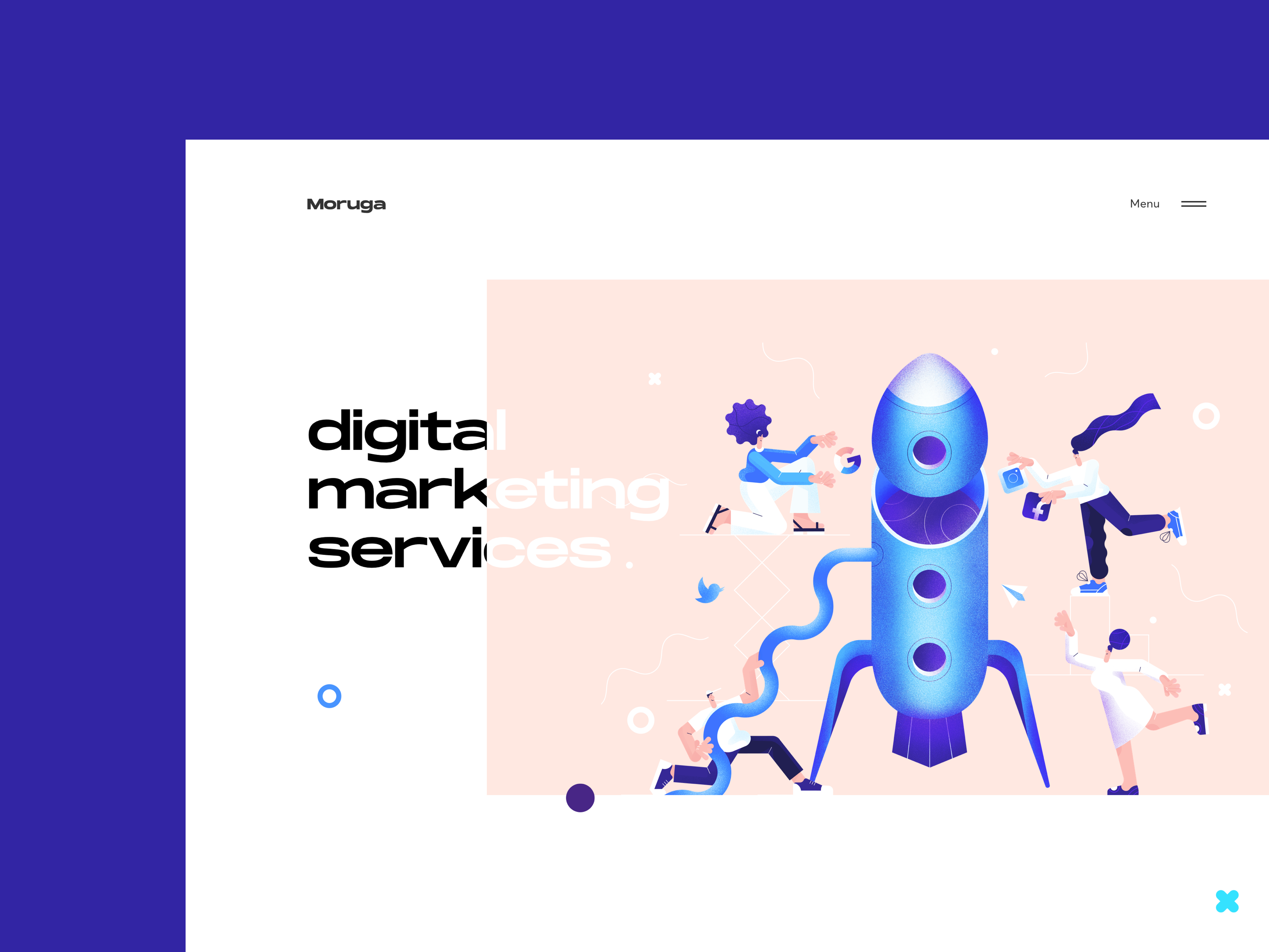 Digital Marketing Services Landing Page by Cuberto on Dribbble