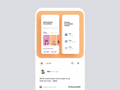 Smooth Feed Animated animation app cuberto design feed graphics image interface ios mobile motion design scroll smooth ui ux