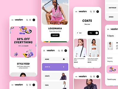 Shop Women's Clothing App Design