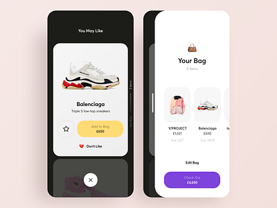 Youth Clothing Shop App Design