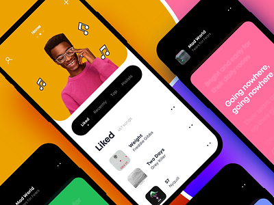 Song Lyrics App Design