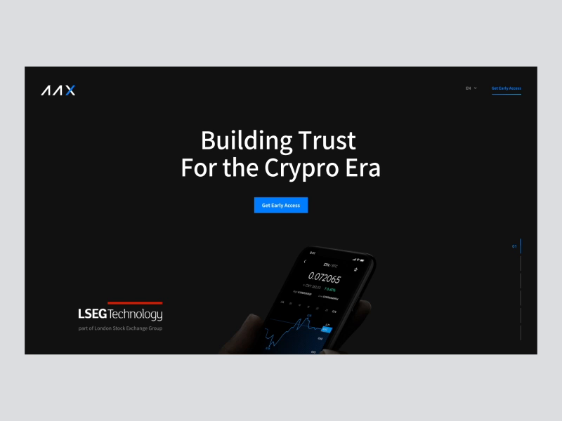 Landing Page Interaction For Digital Asset Exchange Platform By Cuberto On Dribbble