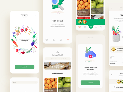 Groceries Shopping App Design