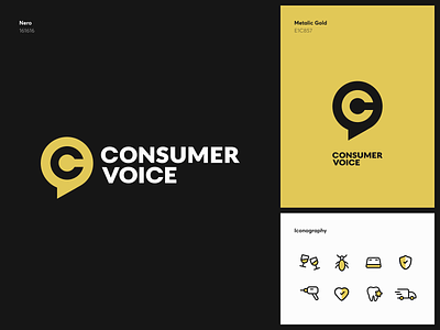 ConsumerVoice Branding branding consumer cuberto graphics guideline iconography icons identity logo logotype strategy ui ux voice