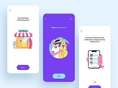 Surfboard App Onboarding
