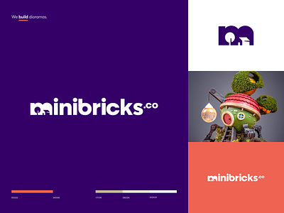 Minibricks.co Branding brandbook branding craft cuberto diorama graphics guideline icons layout logo miniature model typography ui ux workshop