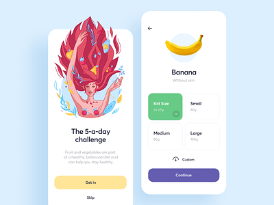 Food Diary App Design app cuberto diary diet eat food graphics icons illustration ios mobile nutrition serving ui ux