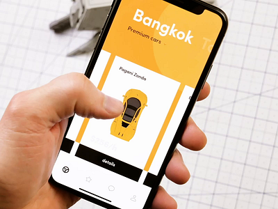 Luxury Rental Car UI design animation app car coding course cuberto development graphics icons illustration ios luxury motion price rent rental swift ui ux