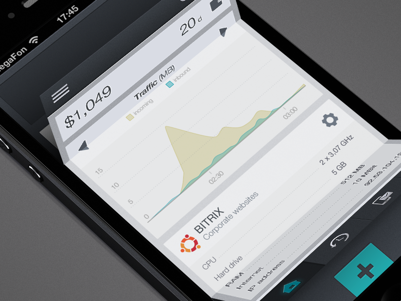 UX/UI menu concept with folding effect by Cuberto on Dribbble