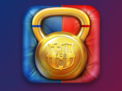 FCB Fitness iOS icon application cuberto icon iphone ui weight