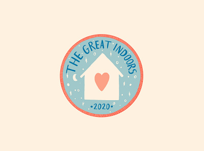 The Great Indoors 2020 design fun illustration patch