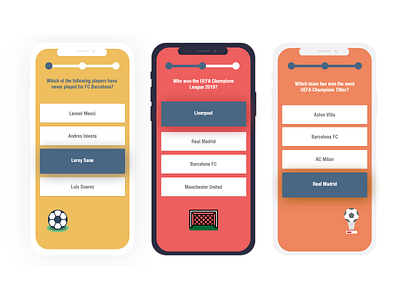 Game Mockup app design designs football football app game game design games gamified learning illustration learning minimal ui ux vector xd
