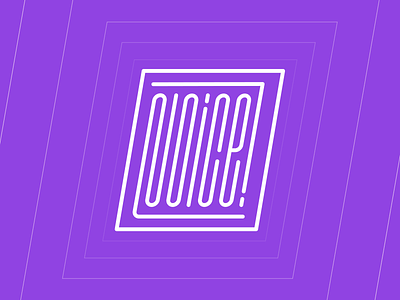 NOICE! badge design lettering minimal stroke typography vector